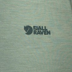 Fjallraven Abisko Wool T Shirt Mens XXL Green Logo Performance Crewneck Outdoor