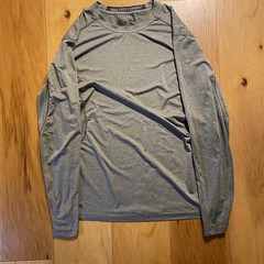 Nike Pro Combat Shirt Mens Xl Gray Fitted Performance Long Sleeve Dri Fit