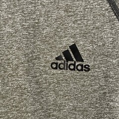 Adidas Ultimate Tee T Shirt Mens Small S Short Sleeve Gray Polyester Logo