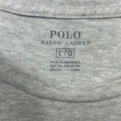 Polo Ralph Lauren T-Shirt Mens L Heather Gray Pocket Cotton PONY Classic Preppy