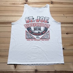 Vintage 2002 Harley-Davidson St. Joe Missouri Midwest Graphic Tank Top – Large