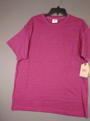 NWT MV Sport Green Recycleed Short Sleeve T Shirt Red Large Organic Cotton Blend