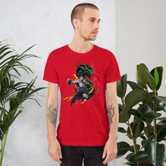 Bruce Lee Anime Dragon Unisex t-shirt
