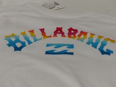 Billabong MENS SIZE XL T-Shirt WHITE Logo Print Premium Cotton