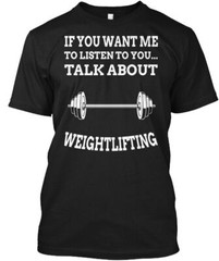 Weight Training T-Shirt Made in the USA Size S to 5XL