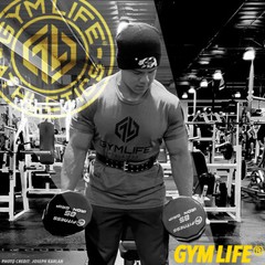 Gym Life® BLANK Tee Men’s Athletic T-Shirt Work Out Exercise Fitness Shirt Red