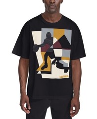 Starter E2927 Men’s Ethan Basketball Graphic T-Shirt – Black Size M
