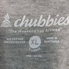 Chubbies The Van Life Graphic T Shirt Gray XL The Weekend Has Arrived Tee