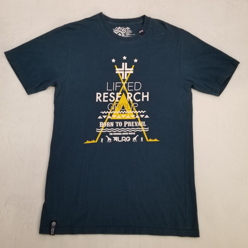 Lifted Research Group Men’s Dark Teal Born To Prevail LRG Graphic T-Shirt M