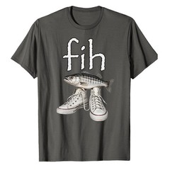 Shoes Fih Funny Misspelled Fish Meme T-Shirt Fisher Fisherman Fishing Bass Bait