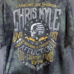 ✨Affliction Chris Kyle American Sniper Tshirt Patriotic Camo Tee – Large- EUC✨