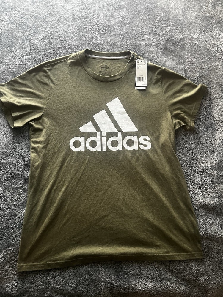 Adidas The Go-To Tee Men’s XL Olive – Logo Graphic T-Shirt -Large