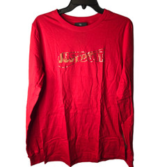 Nike Foil Franchise Red Just Do It Tee Long Sleeve Men’s T-shirt Size S NEW