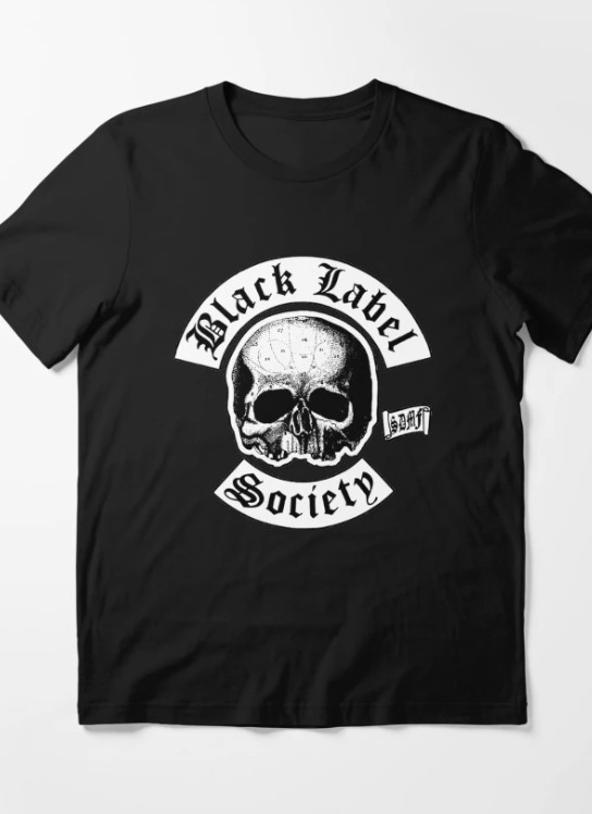 Black Label Society Skull T-Shirt Gildan 5000 Heavy Metal Band Graphic Tee Unise