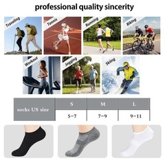 Women’s Ankle Cotton Socks – 8/12 Pairs Low Cut Athletic Running Thin No Show…