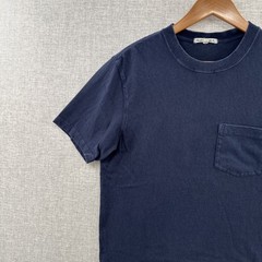 Alex Mill T Shirt Mens Small Blue Navy Pocket Short Sleeve Minimalist Adult