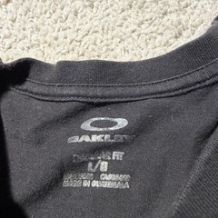 Oakley Infinite Hero Regular Fit Mens L Black Graphic T-Shirt Software Y2k Vtg