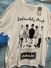 [New] DEFINITELY MAYBE Album Artwork Unisex T Shirt; XXL; White; New with Tag