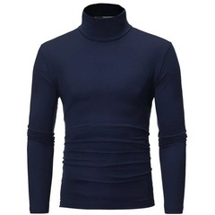Men’s Thermal Underwear Top Slim Fit High Neck Long Sleeve Winter Shirt