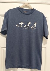 VTG To The Edge Prime Cut Tees Life On The Run. T-Shirt Medium Navy Anime Dogs