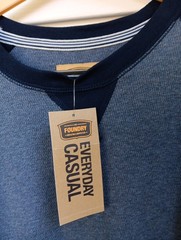 🥀THE FOUNDRY SUPPLY CO. Big & Tall Mens Crew Neck Gray/Black T- Shirt 2XL NEW