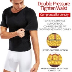 Men’s Body Shaper Toning Shirt Ultra Durable Vest Compression Slimming Underwear