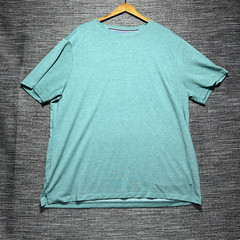 Lands’ End T Shirt Men’s 2XL Green Stretch Soft Short Sleeve