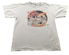 Las Vegas Shirt Mens Large White 2005 New Year Centennial 100 Years Graphic Tee