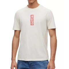 Hugo Boss Men’s HUGO Dalbula HUGO Logo Graphic SS Crew T-Shirt Lt Pastel Green