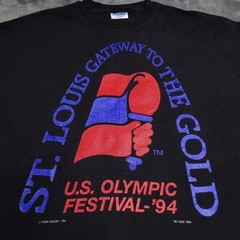 Vtg 90s Olympics Games Shirt Sz XL Single Stitch St Louis Arch Hanes 1994
