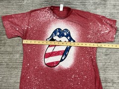 Rolling Stone Graphi Shirt Mens Medium Red Short Sleeve Polyester Tultex 241