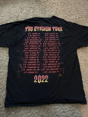 World Tour 2022 Def Leppard Motley Crue Black Large ( L ) Concert T-Shirt