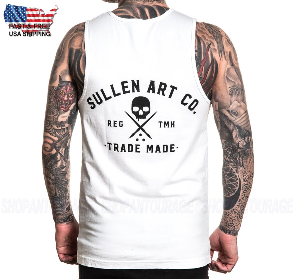 Sullen Art Collective Elemental Premium Fit SCM8230 New Tattoo Tank Top for Men