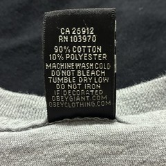 Vintage Obey Imperial Glory Grenade Grapic Shirt Mens L Gray Streetwear Skate