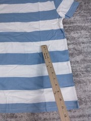 Zecmos Shirt Men’s Medium Blue Striped Short Sleeve Tee NWOT