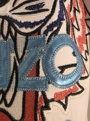 KENZO Men’s White Tiger Graphic Embroidered Logo Crew Neck Cotton Tee XL