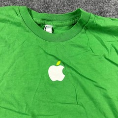 Apple T-Shirt Mens Medium Green American Apparel Logo Tech Promo Tee