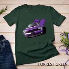 Plum Crazy Modern Muscle car american V8 engine car design Unisex T-shirt