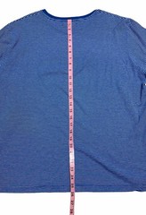 Vintage Polo Ralph Lauren T-Shirt Mens L Blue Striped Short Sleeve Cotton 90s