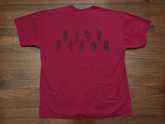 SPARK PLUG VARIETY T SHIRT MENS XL BURGUNDY ENGINE CAR MECHANIC AUTOMOBILE e