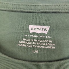 Levi’s Shirt Men’s Large Green 100% Cotton Long Sleeve Pullover