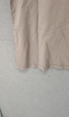 Asos Men Shirt Medium Beige 100% Cotton Short Sleeve Crew Neck Regular Fit Tee