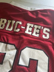 Buc-ee’s Store Official Red Mesh Football Jersey Texas #82 Men’s Sz M Medium