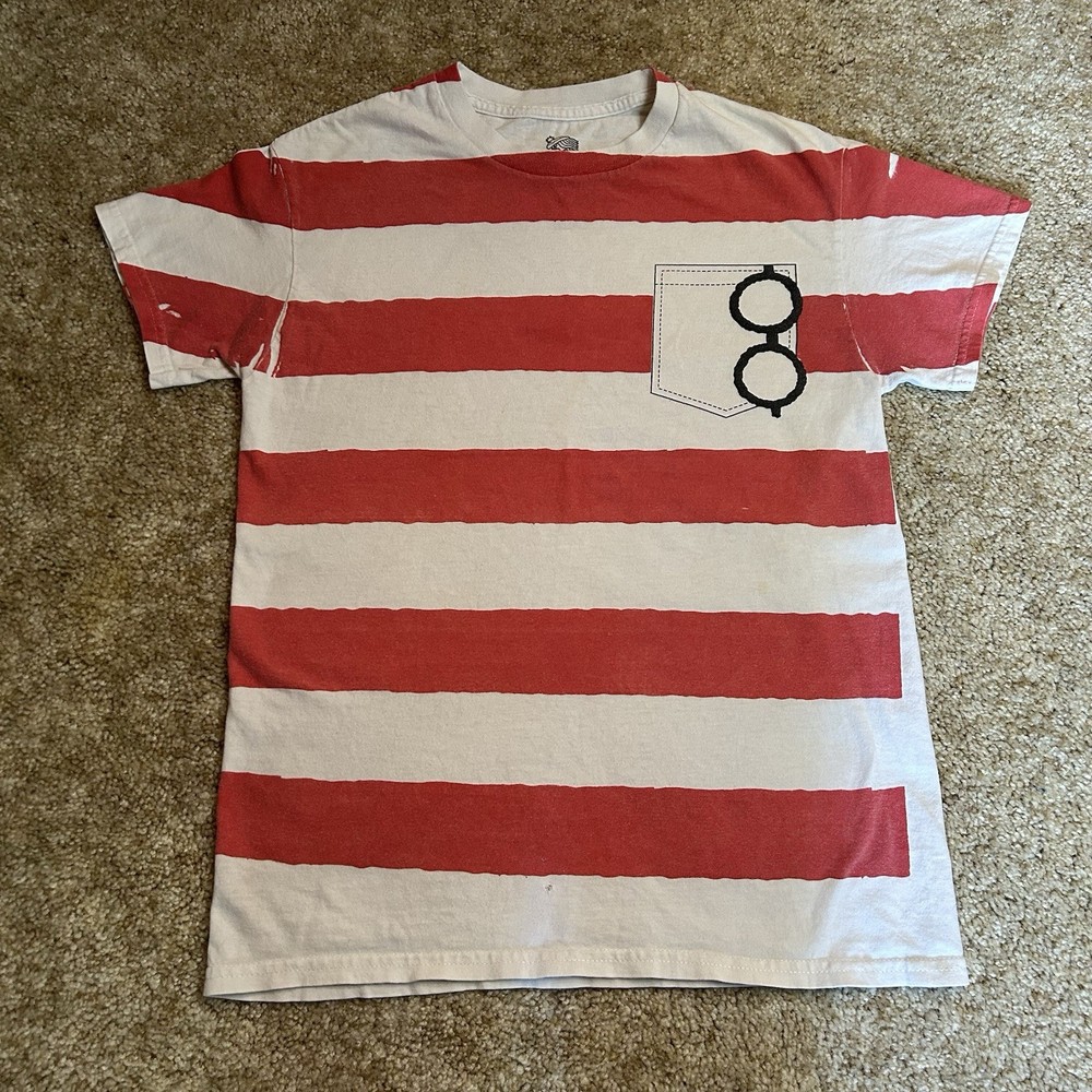 Where’s Waldo Faux Pocket W/h Glasses Short Sleeve T-Shirt Size Small