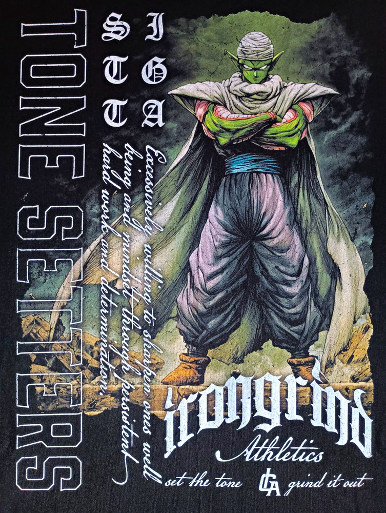 Irongrind Athletics Dragon Ball Z Piccolo Graphic Tee Black XL