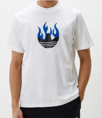 NEW MEN’S ADIDAS ORIGINALS TREFOIL FIRE LOGO TEE SHIRT ~SIZE XL #IS2944