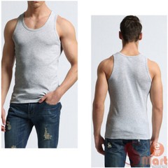 3 PC Mens 100% Cotton Tank Top A-Shirt Wife Beater Undershirt Workout Shirt