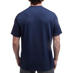REEBOK Vector Performance Logo T-Shirt sz S Small Navy Blue Red