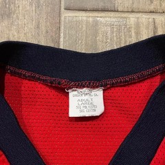 VTG Angels Jersey Men’s L Red Polycotton LA Mesh G.H.L.L. #14 V-Neck Evans 90s