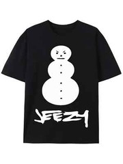 Young Jeezy 100% Cotton Snowman Graphic T-Shirt – Casual Hip Hop Style Crew Neck